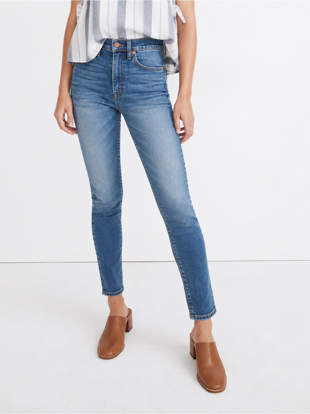 Madewell 10” High Rise Skinny Jeans Japanese Denim 26T Tall